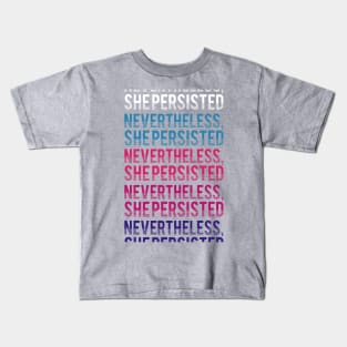 nevertheless, she persisted - long Kids T-Shirt